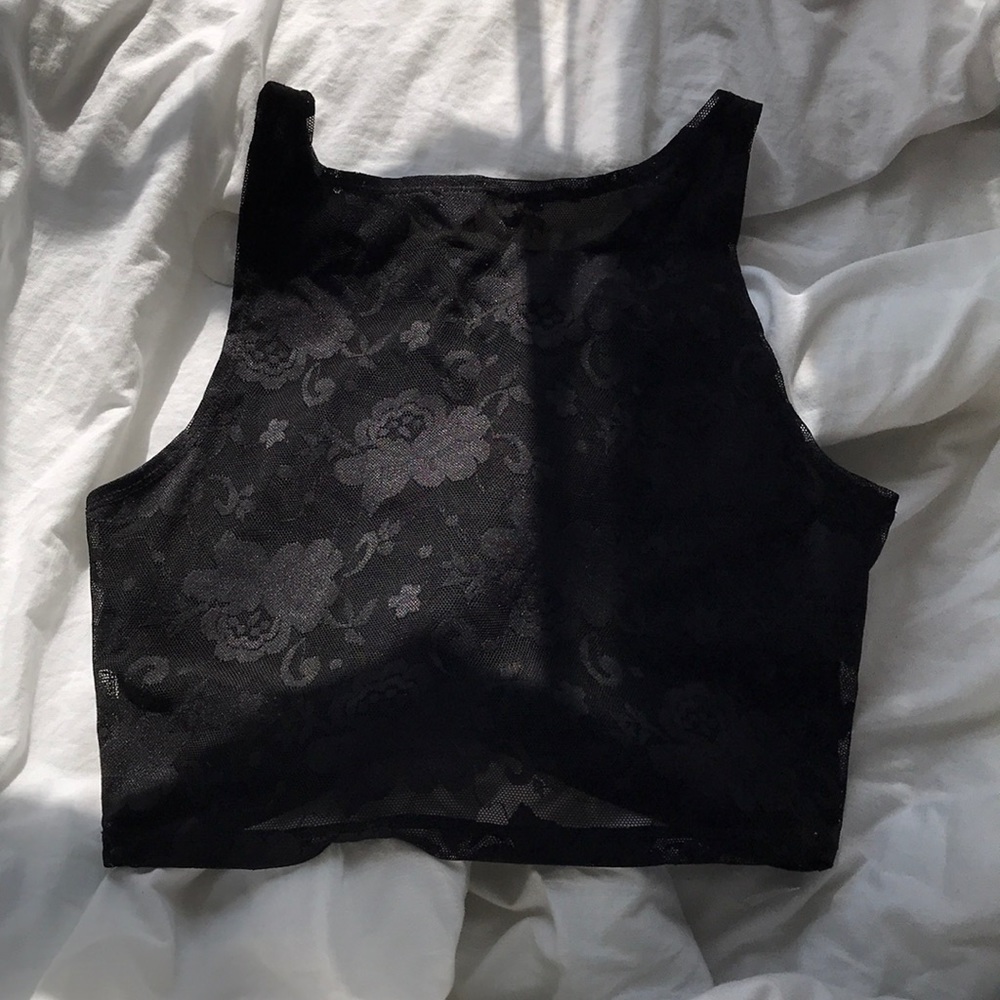 Black Lace Tank Top from Forever 21